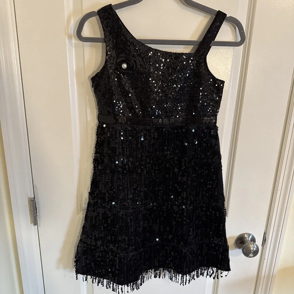 ReliBeauty Girls 1920s Flapper Costume Dress Size 150 Girls 10 NWT